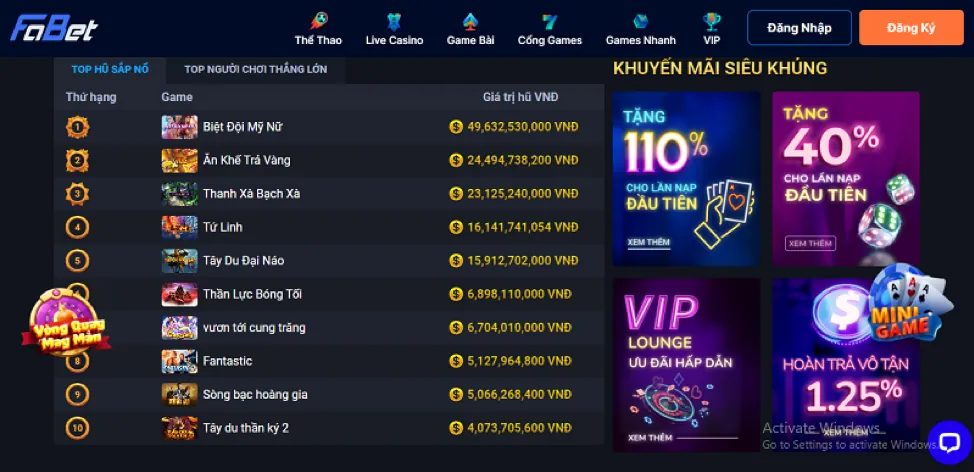 Kho game đa dạng vna188