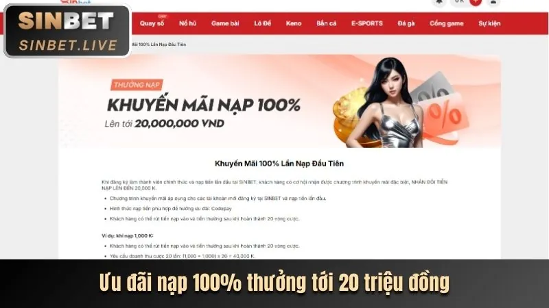 Thưởng nạp tiền hàng ngày/tuần tại VNA188